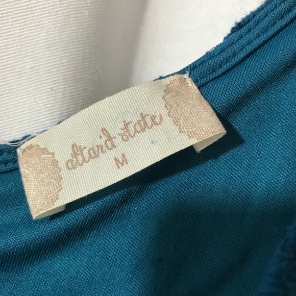 Blue Lace Mini Dress - Picture 4 of 4